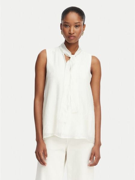 Marella Bluzka Emme by Marella Esposto 2615111092 Kremowy Regular Fit. Białe bluzki Marella, bez wzorów, z wiskozy, bez kołnierzyka, bez ramiączek. Za 258.99 zł.