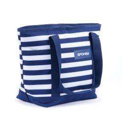 Torba turystyczna termiczna Spokey Acapulco. Białe torby na ramię Spokey, bez wzorów, z materiału, biznesowe, na ramię, bez dodatków. Za 37.99 zł.