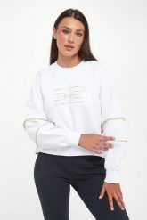 Bluza damska z zamkami ELISABETTA FRANCHI. Bluzy Elisabetta Franchi, bez wzorów, bez kaptura. Za 1,969.00 zł.