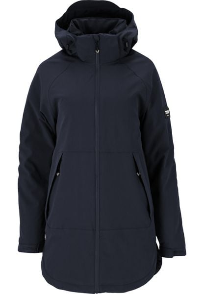 Parka dla kobiet Weather Report Brittan Pro 15000. Niebieskie parki Weather Report, z materiału, eleganckie, bez kaptura. Za 413.50 zł.