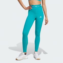 Legginsy Techfit Stash Pocket Full-Length. Niebieskie legginsy sportowe Adidas, xl, bez wzorów, z materiału, techfit (adidas). Za 199.00 zł.