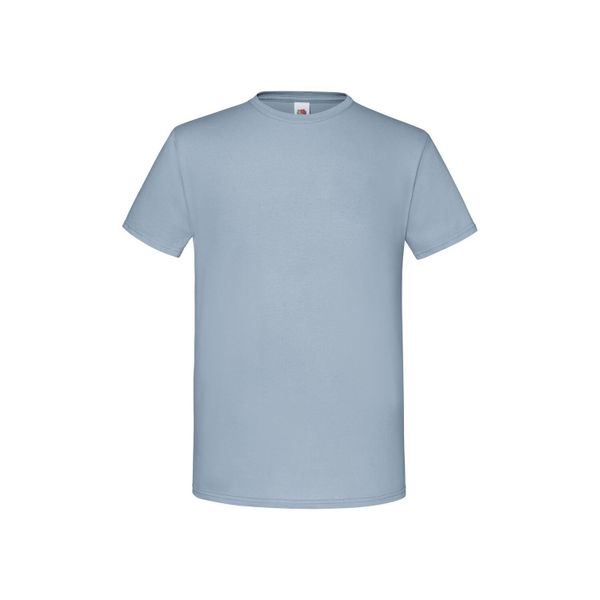 Kultowa Koszulka Unisex Dla Dorosłych. Niebieskie bluzki FRUIT OF THE LOOM, xl, bez wzorów, sportowe, bez kołnierzyka, bez ramiączek. Za 33.99 zł.