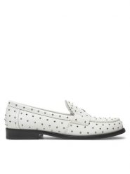 Tory Burch Lordsy 159881 Biały. Białe lordsy Tory Burch, bez wzorów, ze skóry, bez obcasa, bez zapięcia. Za 989.99 zł.