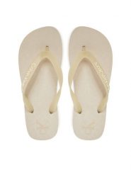 Calvin Klein Jeans Japonki Beach Sandal Flatform Tpu YW0YW01830 Écru. Klapki Calvin Klein Jeans, bez wzorów, z jeansu, bez obcasa. Za 99.99 zł.