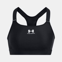 Stanik sportowy do jogi i pilatesu damski Under Armour. Czarne bielizna sportowa Under Armour, bez wzorów. Za 219.99 zł.