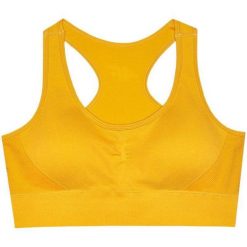 Damski Biustonosz Sportowy WSS24USBAF116. Żółte bielizna sportowa 4f, s, bez wzorów. Za 135.99 zł.