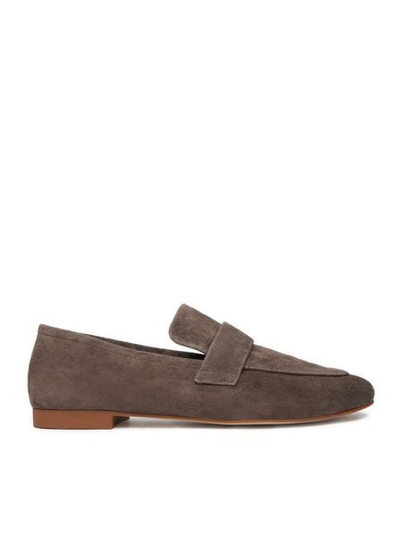 GINO ROSSI Lordsy CEO-V1105-55 Szary. Szare lordsy Gino Rossi, bez wzorów, ze skóry, bez obcasa, bez zapięcia. Za 156.99 zł.