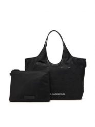 KARL LAGERFELD Torebka A3W30116 Czarny. Czarne shopper KARL LAGERFELD, bez wzorów, ze skóry, bez dodatków. Za 959.99 zł.