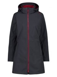 CMP Płaszcz softshellowy w kolorze antracytowym rozmiar: 36. Czarne kurtki sportowe CMP, bez wzorów, z tkaniny, bez kaptura, outdoorowe. Za 208.83 zł.