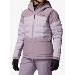 Kurtka narciarska damska Columbia Glacier Ridge Down Jacket - shale purple L. Fioletowe kurtki narciarskie Columbia, l, bez wzorów, bez kaptura, narciarskie. Za 1,037.29 zł.