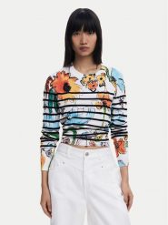 Desigual Sweter 25SWJF21 Kolorowy Regular Fit. Swetry Desigual, xl, bez wzorów, z syntetyku, bez ramiączek. Za 229.99 zł.