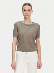 Guess Sweter W5GR05 Z3D60 Brązowy Regular Fit. Brązowe swetry Guess, s, z aplikacjami, z wiskozy, bez ramiączek. Za 249.99 zł.