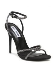 Steve Madden Sandały Bryanna Sandal SM11002613 SM11002613-001 Czarny. Czarne sandały Steve Madden, bez wzorów, z materiału, bez obcasa, na szpilce, bez zapięcia. Za 549.99 zł.