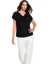 Heine Koszulka w kolorze czarnym rozmiar: 36. Czarne bluzki Heine, bez wzorów, bez kołnierzyka, bez ramiączek. Za 34.99 zł.