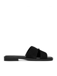 Lasocki Klapki CEO-RST-EMIE-05 Czarny. Czarne klapki Lasocki, bez wzorów, ze skóry, bez obcasa. Za 139.99 zł.