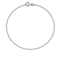 Bransoletka łańcuszkowa kulki 17 cm srebrna. Szare bransoletki Lilou, srebrne. Za 109.00 zł.