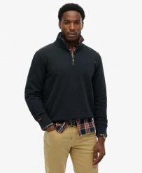 Superdry Bluza z półzamkiem z haftowanym logo z materiału z recyklingu –. Niebieskie bluzy Superdry, m, bez wzorów, z bawełny, bez kaptura. Za 373.60 zł.