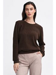 Nife Koszulka w kolorze brązowym rozmiar: 40. Brązowe bluzki Nife, bez wzorów, bez kołnierzyka, bez ramiączek. Za 131.43 zł.