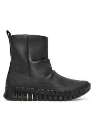 ECCO Botki Gruuv Pull On Mid FashiOn 21831351052 Czarny. Czarne botki ecco, bez wzorów, ze skóry, bez obcasa, na płaskiej podeszwie, bez zapięcia. Za 899.99 zł.