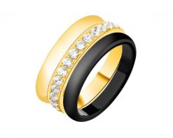 Pierścionek ze stali szlachetnej z cyrkoniami. Pierścionki Elixa, z cyrkonią, ze stali. Za 199.00 zł.