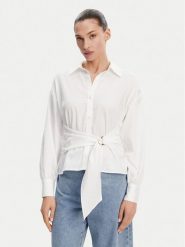 Guess Top 172811 Biały Classic Fit. Białe topy Guess, m, z aplikacjami, z bawełny, bez kołnierzyka, bez ramiączek. Za 247.00 zł.