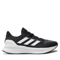 Buty do biegania adidas. Czarne obuwie sportowe Adidas, bez zapięcia, do biegania. Za 259.99 zł.