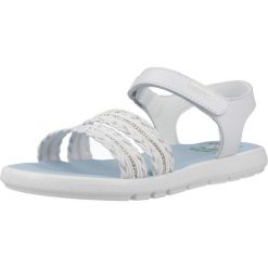 Sandały PABLOSKY 448900P Biały. Białe sandały PABLOSKY, bez wzorów, ze skóry, sportowe, bez obcasa, bez zapięcia. Za 254.99 zł.