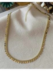 Luseera Pozłacany naszyjnik z elementami ozdobnymi - dł. 45 cm rozmiar: onesize. Żółte naszyjniki Luseera, pozłacane. Za 56.99 zł.