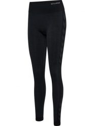 Damskie legginsy bezszwowe Hummel MT Shine. Czarne legginsy Hummel, m, bez wzorów, z materiału. Za 171.50 zł.