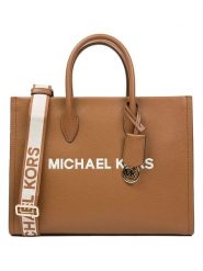 Michael Kors Skórzana torebka w kolorze karmelowym - 35 x 27 x 12 cm rozmiar: onesize. Brązowe torby na ramię Michael Kors, bez wzorów, z materiału, przez ramię, bez dodatków. Za 804.99 zł.