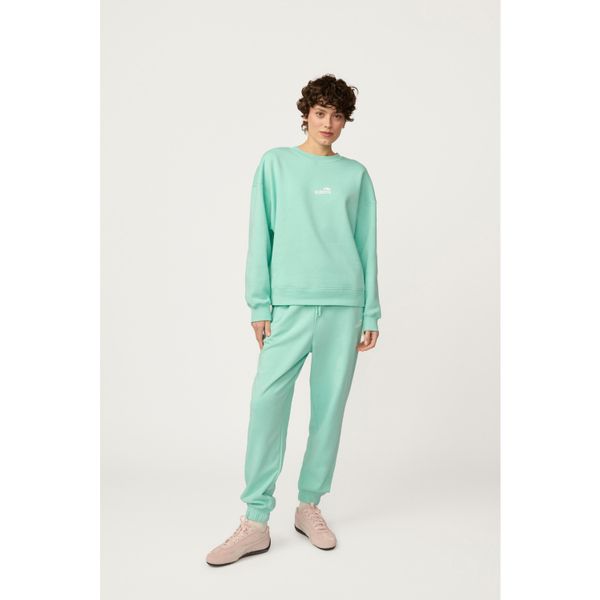 Bluza Kubota miętowa damska. Zielone bluzy Kubota, xl, bez wzorów, z materiału, bez kaptura. W wyprzedaży za 99.99 zł.