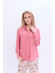 Marks & Spencer Koszula w kolorze jasnoróżowym rozmiar: 44. Różowe koszule Marks & Spencer, bez wzorów, bez kołnierzyka, bez ramiączek. Za 57.60 zł.