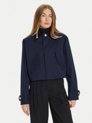 AMI Paris Kurtka przejściowa FJK069.CO0081 Granatowy Regular Fit. Niebieskie kurtki AMI PARIS, m, bez wzorów, z bawełny, bez kaptura. Za 2,609.00 zł.