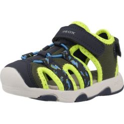 Sandały GEOX B S.MULTY B.B Zielony. Zielone sandały Geox, bez wzorów, z syntetyku, sportowe, bez obcasa, bez zapięcia. Za 234.99 zł.