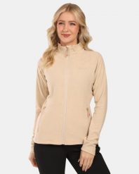 Damska bluza polarowa Kilpi GLAMER-W. Brązowe bluzy Kilpi, bez wzorów, z materiału, bez kaptura. Za 189.67 zł.