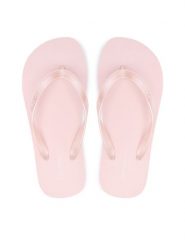 Calvin Klein Japonki Flip Flop Tpu Metallic HW0HW02956 Różowy jasny. Czerwone klapki Calvin Klein, bez wzorów, z syntetyku, bez obcasa. Za 149.99 zł.
