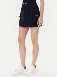 Guess Spódnica mini V5YD04 KCX42 Czarny Regular Fit. Czarne spódnice Guess, m, z aplikacjami, z syntetyku, mini. Za 289.99 zł.