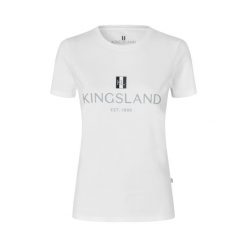 Koszulka damska Kingsland Classic. Białe koszulki sportowe KINGSLAND, bez wzorów, bez ramiączek. Za 237.50 zł.