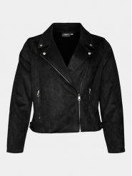 Vero Moda Curve Kurtka z imitacji skóry Jose 10308583 Czarny Slim Fit. Czarne kurtki Vero Moda Curve, bez wzorów, ze skóry, bez kaptura. Za 139.99 zł.
