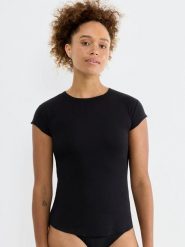 Sloggi Koszulka w kolorze czarnym rozmiar: XL. Czarne bluzki Sloggi, xl, bez wzorów, bez kołnierzyka, bez ramiączek. Za 69.58 zł.