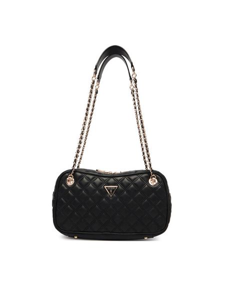 Guess Torebka Giully II HWQG96 73090 Czarny. Czarne torebki klasyczne Guess, z aplikacjami, ze skóry, bez dodatków. Za 349.99 zł.