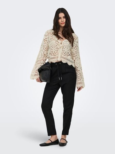 ONLY Sweter w kolorze beżowym rozmiar: XL. Brązowe swetry Only, xl, bez wzorów, z bawełny, bez ramiączek. Za 138.06 zł.