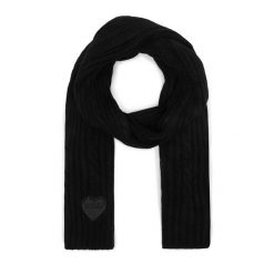 Szalik Guess. Czarne szaliki Guess, z aplikacjami. Za 134.99 zł.