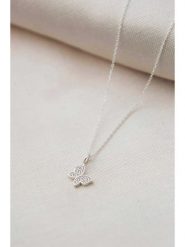 Miu Silver Srebrny naszyjnik z zawieszką - dł. 42 cm rozmiar: onesize. Szare naszyjniki Miu Silver, z cyrkonią, srebrne. Za 56.99 zł.