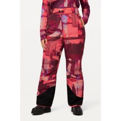 Damskie Spodnie narciarskie wodoodporne rzep osłona przeciwśnieżna. Fioletowe spodnie narciarskie Ulla Popken, plus size, bez wzorów, z materiału, narciarskie. Za 633.99 zł.