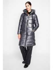 ASSUILI Płaszcz pikowany w kolorze szarym rozmiar: 38. Szare płaszcze Assuili, bez wzorów, bez kaptura. Za 369.99 zł.