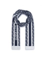 Guess Szalik W4BZ22 Z3JD2 Granatowy. Niebieskie rękawiczki Guess, z aplikacjami, z materiału. Za 239.99 zł.