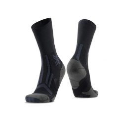 Skarpetki biegowe X-Socks Perform Crew. Czarne skarpety X Socks, bez wzorów, z poliamidu. Za 84.00 zł.