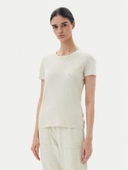EA7 Emporio Armani T-Shirt 7W000133 AF10373 U1112 Beżowy Regular Fit. Brązowe t-shirty EA7 Emporio Armani, m, bez wzorów, z bawełny, bez kołnierzyka, bez ramiączek. Za 219.99 zł.