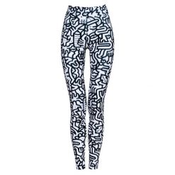 Legginsy sportowe damskie DEEP TRIP Dudle. Czarne legginsy DEEP TRIP, l, bez wzorów, z elastanu, z podwyższonym stanem. Za 179.00 zł.